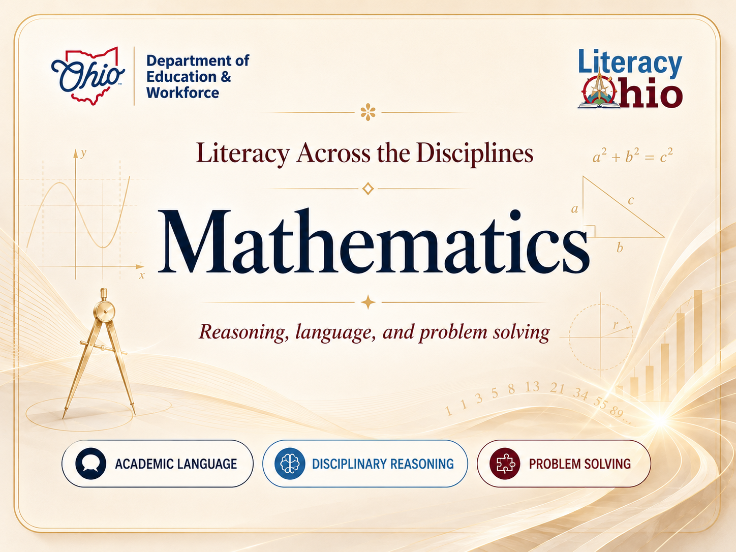 Literacy Across the Disciplines Mathematics hero card